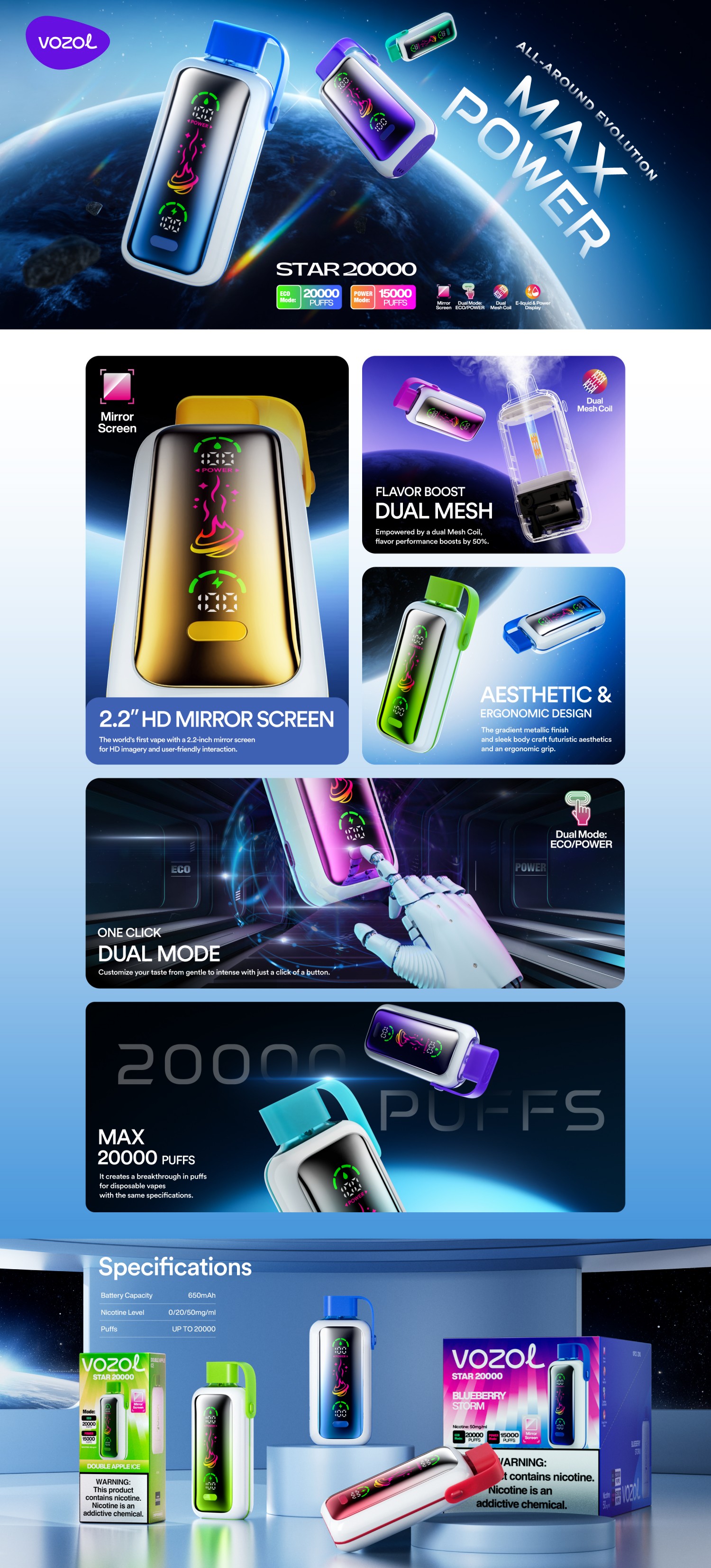 vozol star 20000