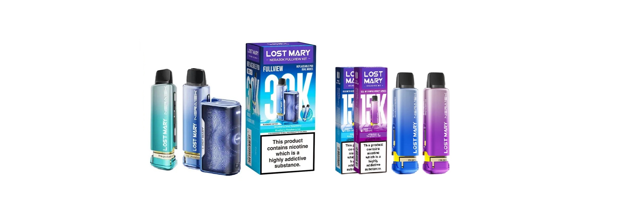 lost mary nera 30k pod kit