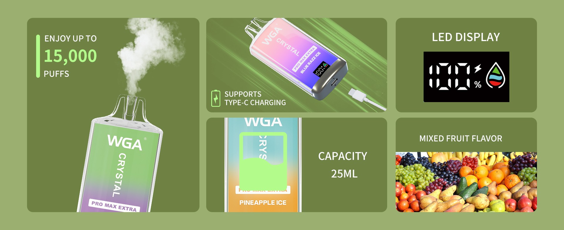 wga crystal pro max extra 15000