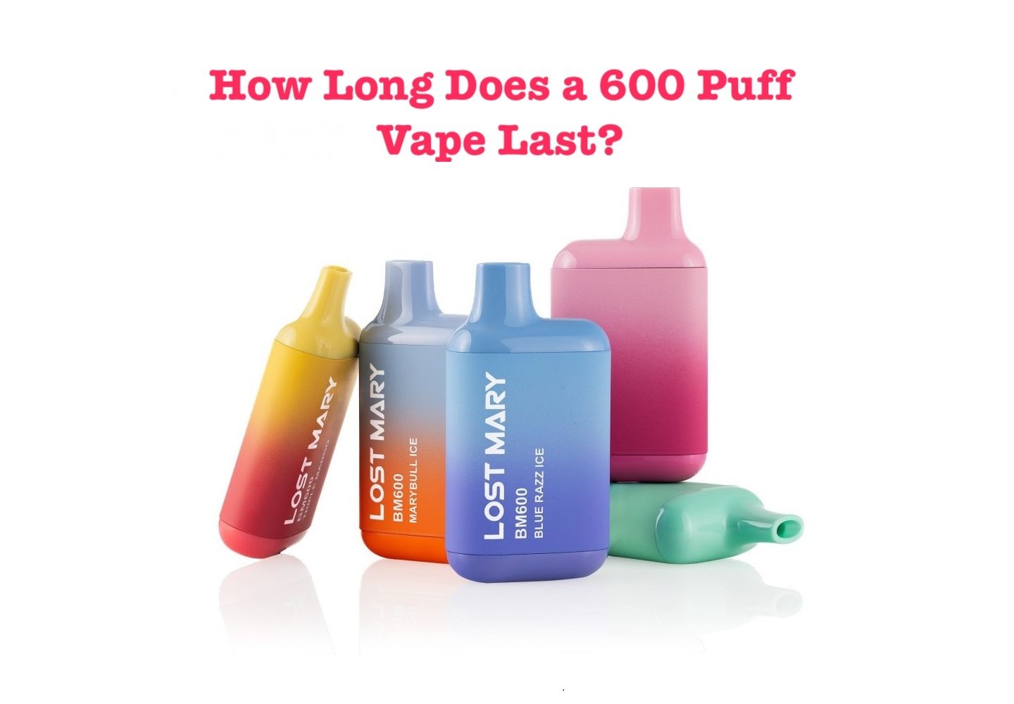 how long does a 600 puff vape last