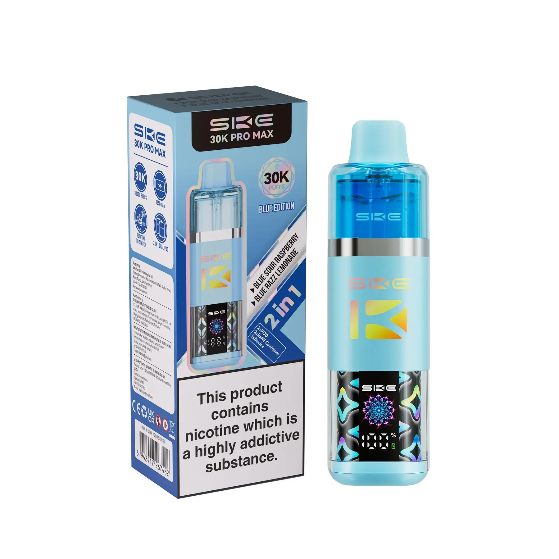 SKE 30K Pro Max Pod Kit Blue Edition SKE 30K Pro Max Pod Kit Blue Edition