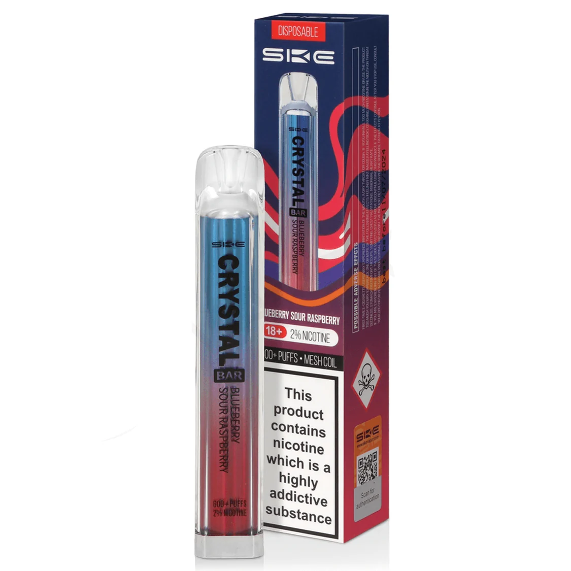 ske crystal bar 600 puffs vape